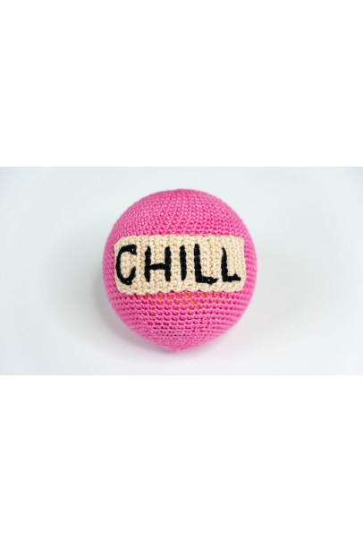 Happy Threads Handmade "CHILL" Crochet Stress Ball Happy Threads Handmade "CHILL" Crochet Stress Ball